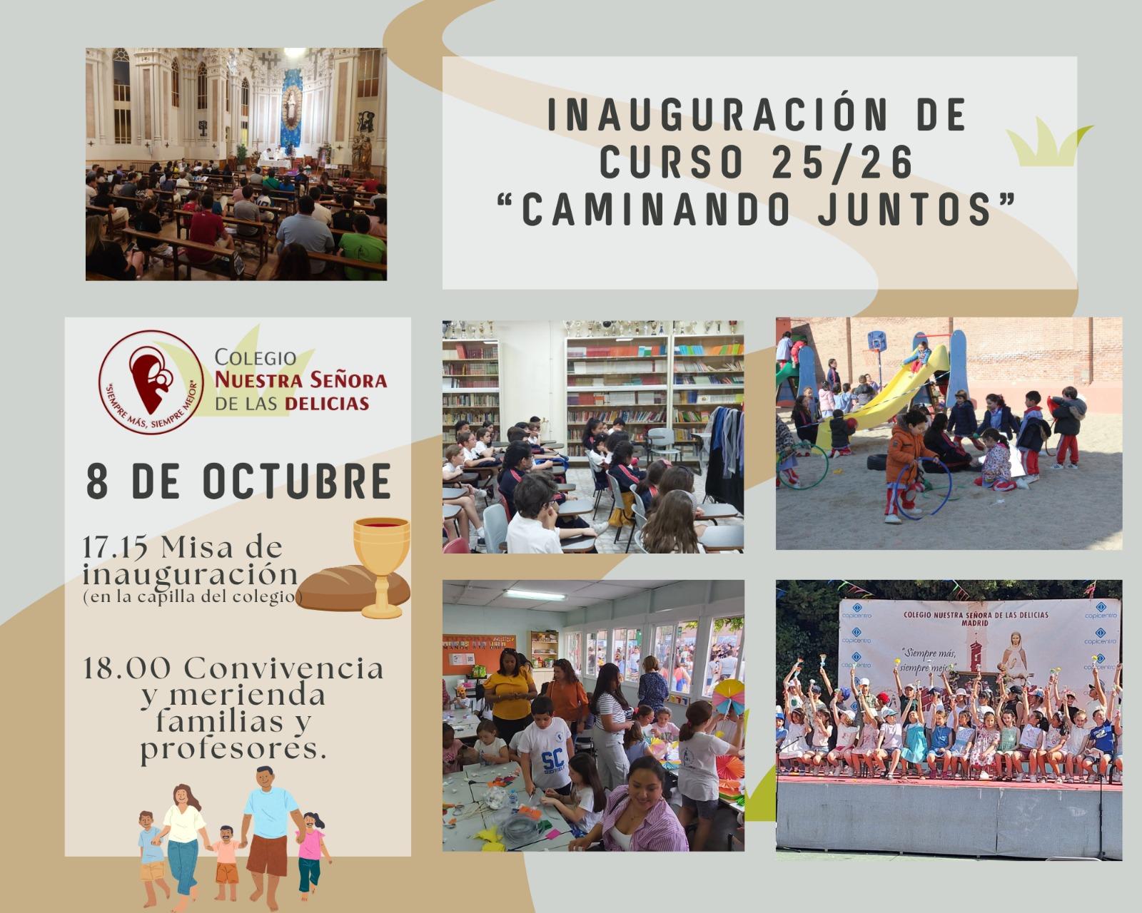 Inuaguración de curso miércoles 8 de octubre